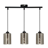 Lampa wisząca sufitowa chromowa szklana 3x60W Cox Candellux 33-53886