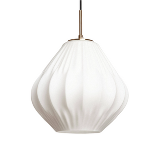 Lampa Wisząca ze szkła mlecznego ?30cm E27 Abruzzo Dizzaro