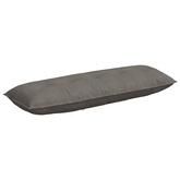 Poduszka na plecy Jasnoszary 140 x 50 cm Tkanina sztruksowa