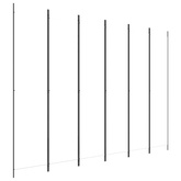 Parawan 6-panelowy, biały, 300x220 cm, tkanina