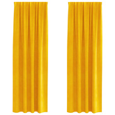 Zasłony zaciemniające 2 pcs Musztardowy Żółty 140 x 225 cm