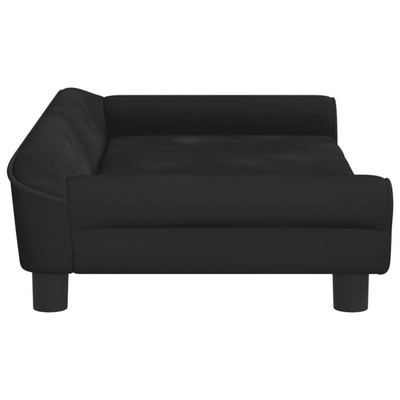 vidaXL Legowisko dla psa, czarne, 100x50x21 cm, aksamitne