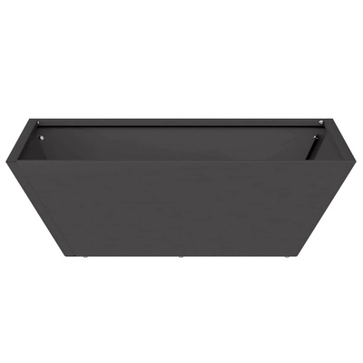 Doniczka ogrodowa 5 pcs Czarny 50 x 50 x 15 cm Stal zimnogięta