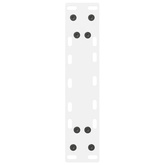 Nogi do stolika kawowego Białe 2 szt. 28x(42-43) cm Stal
