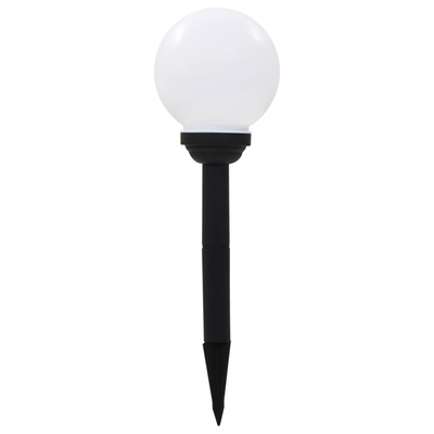 Lampy solarne do ogrodu, 6 szt., LED, kuliste, 20 cm, RGB