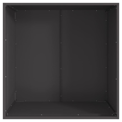 Kominek Czarny 80 x 80 x 43 cm Stal