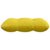 Poduszki na siedziska 4 pcs Jasnożółty 40 x 40 x 12 cm tkanina