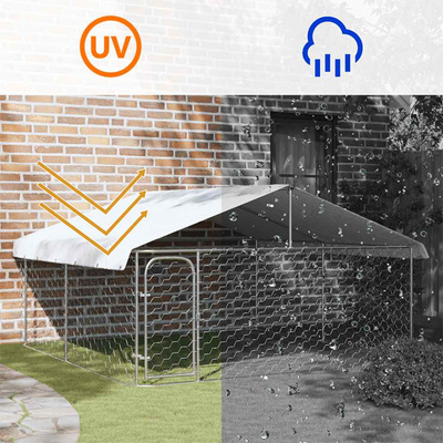 Kojec dla psa z zadaszeniem, 300 x 300 x 150 cm