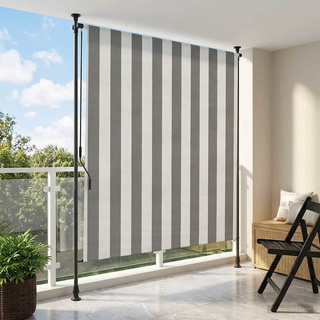 Zewnętrzna Roleta Rolkowa Antracytowy i biały 200 x 270 cm