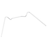 Spinki do szklarni, 100 szt., w kształcie W, stal galwanizowana