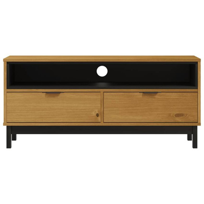 Szafka pod TV FLAM, 110x40x50 cm, lite drewno sosnowe vidaXL