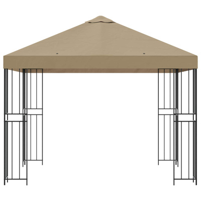 Altana 3 x 3 m Beżowy Poliester i Stal 190 gsm