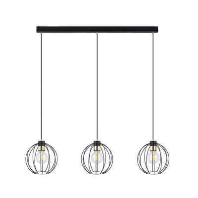 Lampa wisząca GINO 3 BLACK/GOLD