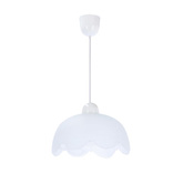 Bratek lampa wisząca 25 1x60w e27 klosz biały