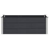 Podniesiona rabata ogrodowa Czarny 150 x 100 x 54 cm