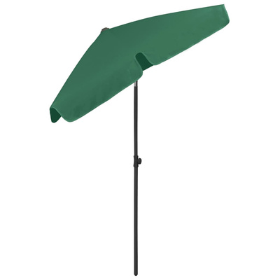 Parasol plażowy, zielony, 180x120 cm