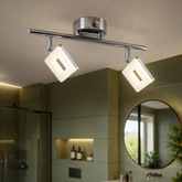 Lampa sufitowa Cynthia listwa regulowana 2-punktowa LED do kuchni metalowa
