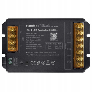 MiBoxer HR2 Kontroler LED 2w1 MONO - CCT 12–48V DC 2.4GHz max 30A