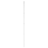 Metalowe wymienne wezgłowie, białe, 120 cm