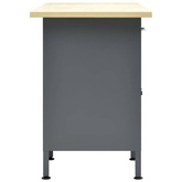 vidaXL Biurko robocze, czarne, 160x60x85 cm, stal