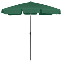 Parasol plażowy, zielony, 180x120 cm