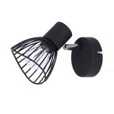 Lampa ścienna kinkiet 1X40W E14 czarny FLY 91-61881