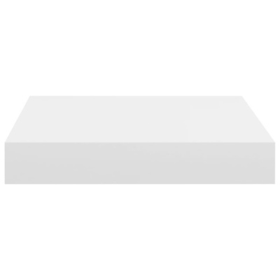 Półki ścienne, 4 szt., białe, 23 x 23,5 x 3,8 cm, MDF