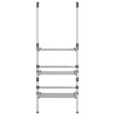 Wisząca suszarka na pranie, 3-poziomowa, aluminium