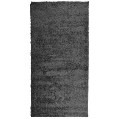 vidaXL Dywan z długim włosiem PAMPLONA, antracytowy, 100x200 cm
