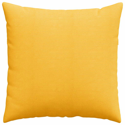 Poduszki na sofę 2 pcs Jasnożółty 80 x 80 cm Tkanina sztruksowa