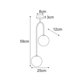 Lampa sufitowa K-6025 z serii PIKE