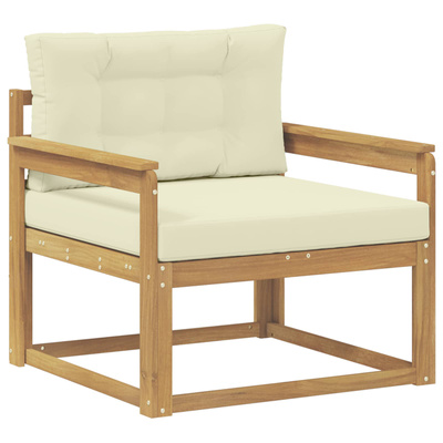 Środkowa sofa ogrodowa Poliester Biały