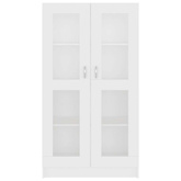 Witryna, biała, 82,5x30,5x150 cm, materiał drewnopochodny