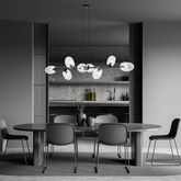 Lampa wisząca PANDORA 8 BL TRANSPARENT