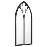 vidaXL Lustro do wnętrz, czarne, 70x30 cm, żelazne model standard