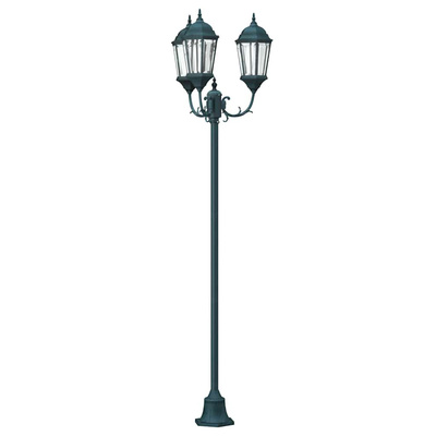 Lampa ogrodowa Vintage szczotkowana zieleń 57 x 49 x 241 cm