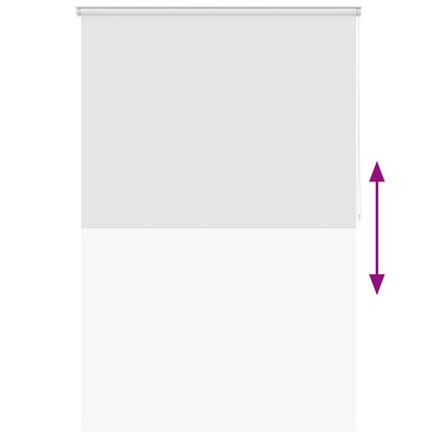 Roleta prysznicowa 140 x 240 cm, biała