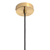 Lampa Wisząca szklana Kula ?15cm Złota Abruzzo Sigma