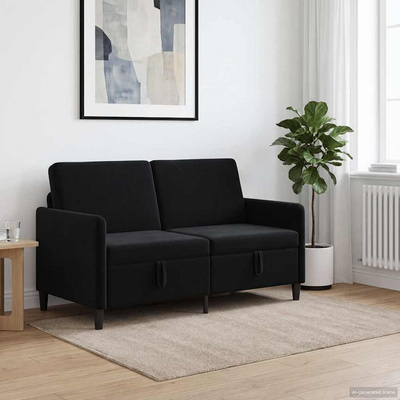 Sofa z miejscem do przechowywania Czarny 152 x 78 x 87 cm