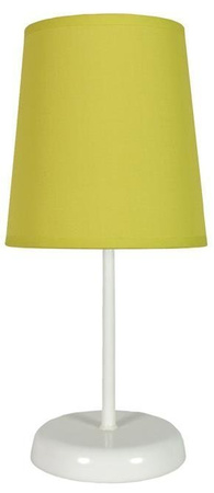 Lampka nocna Gala zielona metalowa z abażurem E14 lampka stołowa