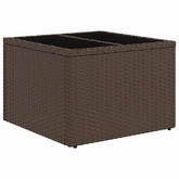 10-cz. zestaw mebli ogrodowych z poduszkami, brązowy polirattan