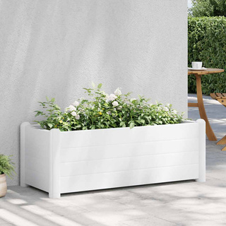 Podwyższona donica, PP, biała, 100x43x35 cm
