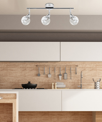 Lampa sufitowa Bolo spot regulowana 3-punktowa do salonu LED