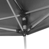 Rozkładany namiot ogrodowy z 6 ściankami; 3,6 x 3,1 m, szary