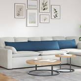 Poduszki na sofę 2 pcs Niebieski 200 x 40 cm tkanina