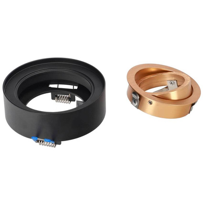 Punktowa oprawa sufitowa wpuszczana SKAND MINI 1 Black Gold IP20 okrągła biała EDO777547 EDO Solutions
