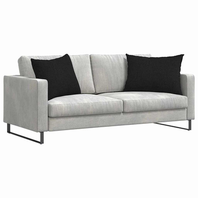 Poduszki na sofę 2 pcs Czarny 70 x 50 cm tkanina