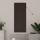 Żaluzja wenecka Ciemnobrązowy ze wzorem 150 x 50 cm 25 mm PVC