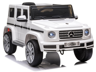 Samochód na akumulator Mercedes G500 Światla LED MP3 Pilot biały