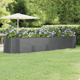 Podwyższona donica, stal ocynkowana 396x100x68 cm